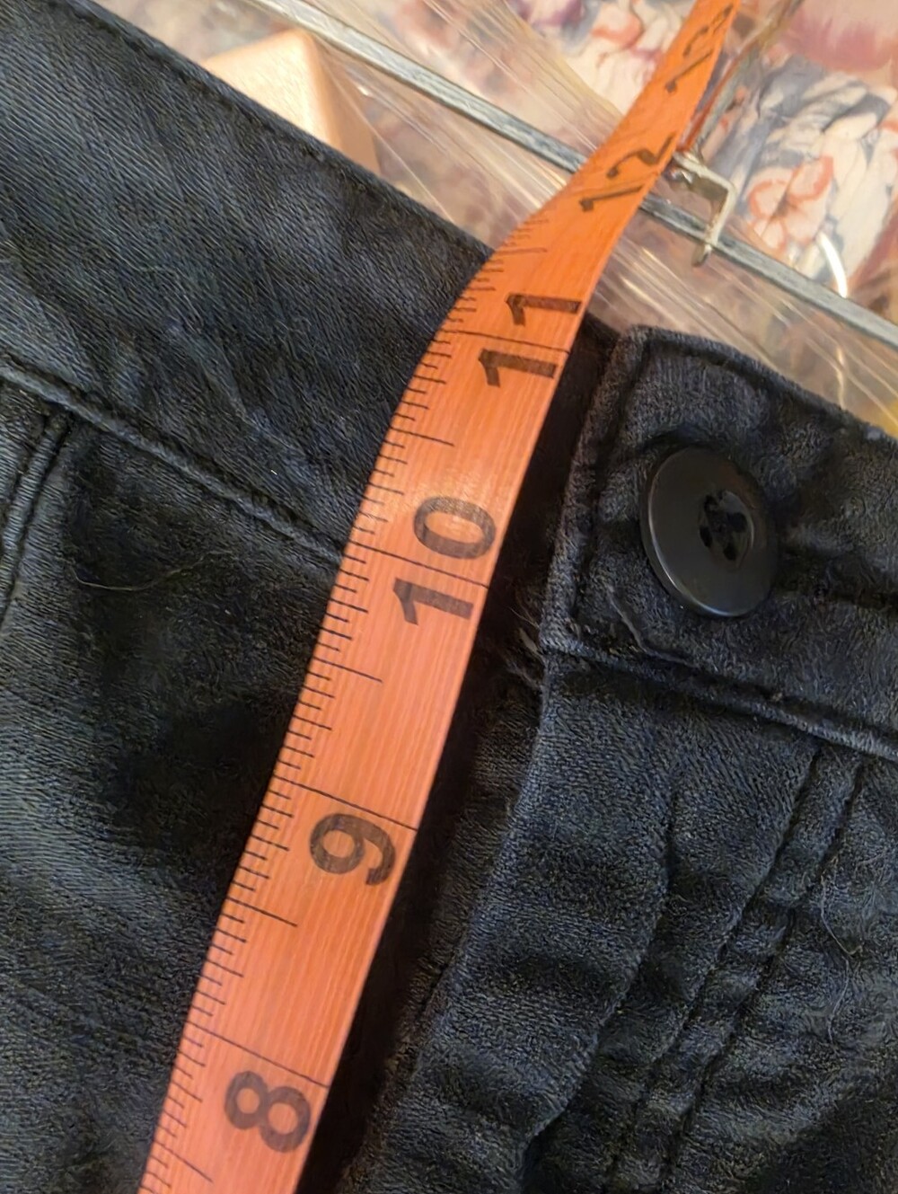 FREE PEOPLE Embroidered Black Denim Shorts with Floral Detail - Picture 10 of 16